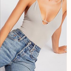 Free People move along bodysuit is maroon